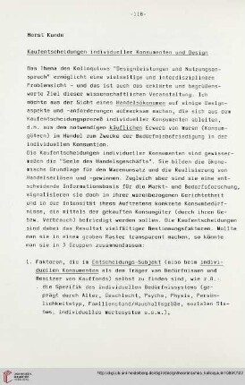Kaufentscheidungen individueller Konsumenten und Design
