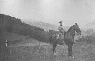 Erster Weltkrieg - "Kriegserinnerungen an Nordfrankreich und die Vogesen". "La Claquette/Vogesen (heute: La Broque/ Dép. Bas-Rhin), Leutnant und Adjutant Künkel"