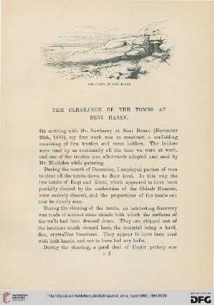 The clearance of the tombs at Beni Hasan