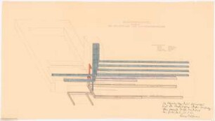 Wochenend-Hotel und Strandbad: Wochenend-Hotel: Schema der Entlüftungs- und Luftheizungsanlage