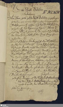 Annalen von Bautzen 958-1664. No. DCCXLVII. - Mscr.Dresd.d.27