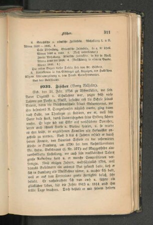 1032. Fischer (Georg Wilhelm)