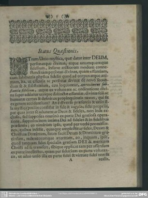 Status Quaestionis