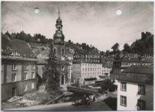Monschau, Evangelische Stadtkirche und Rotes Haus