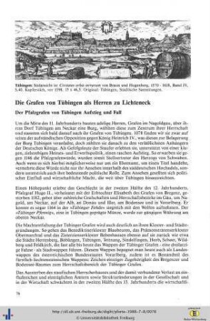 Die Grafen von Tübingen als Herren zu Lichteneck