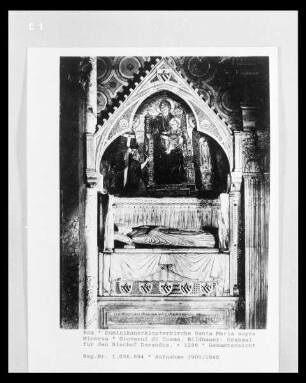Grabmal für den Bischof Guglielmo Durand (gestorben 1296)