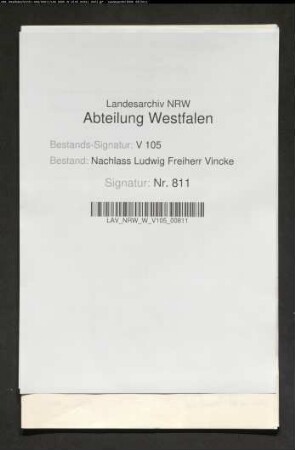 1 Brief von Louise von Buttlar an ihre Schwiegermutter Beata Elisabeth von Voß verw. Vincke