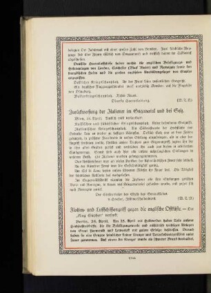 Flotten= und Luftschiffangriff gegen die englische Ostküste.