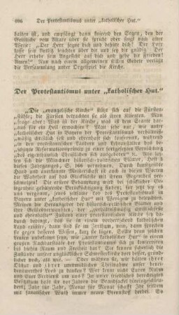 406-407 Der Protestantismus unter "katholischer Hut"