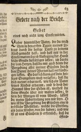 63-87, Gebete nach der Beicht.