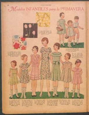 Modelos infantiles para la primavera [Dibujos]