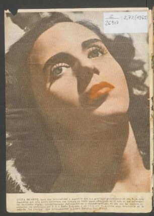 [Fotografía de] Evita Duarte