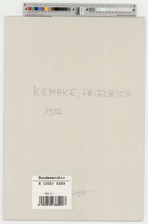 Kempke, Friedrich, Arbeiter