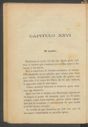 Capítulo XXVI - El asalto.