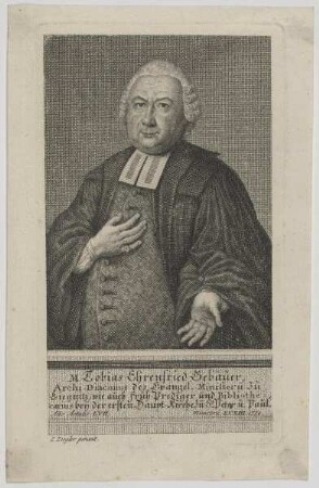 Bildnis des Tobias Ehrenfried Gebauer