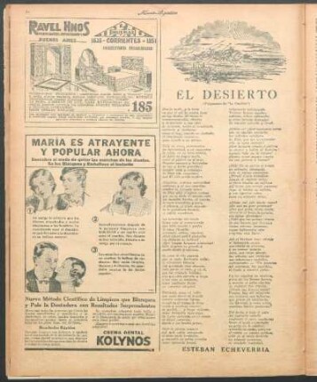 El desierto : (Fragmento de "La Cautiva")
