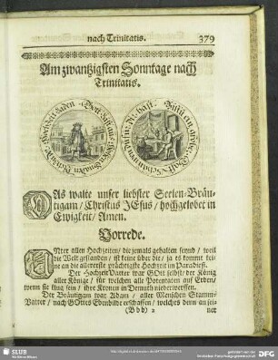 Am zwantzigsten Sonntage nach Trinitatis