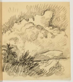 Landschafts- und Wolkenstudie
