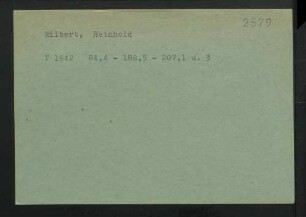 Hilbert, Reinhold