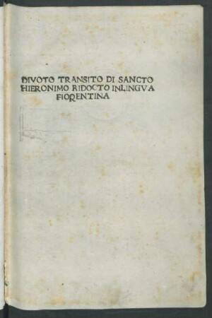 Epistola de morte Hieronymi etc.