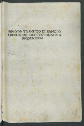 Epistola de morte Hieronymi etc.