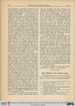 Neue Bücher über Maltechnik [1]