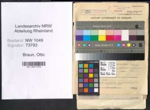 Entnazifizierung Otto Braun , geb. 07.08.1896 (Polizeibeamter)