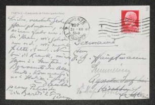 Brief von Theodor Däubler an Gerhart Hauptmann