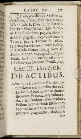Cap. III. idemq. Ult. De Actibus. CCXCVI. - CCIC.