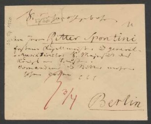 Brief an Gaspare Spontini : 12.04.1824