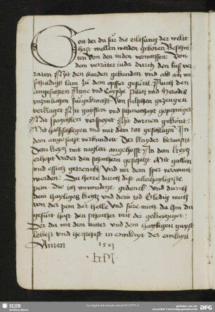 88v: Passionsgebet (Nachtrag von N8, dat. 1503)