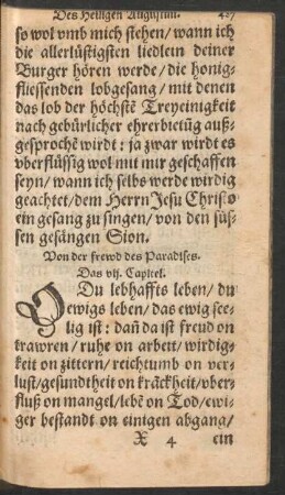 Von der frewd des Paradises. Das vii. Capitel.