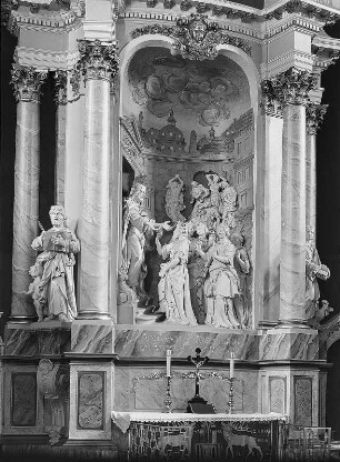 Hauptaltar : Dresden-Neustadt, Dreikönigskirche, Hauptaltar, Detail