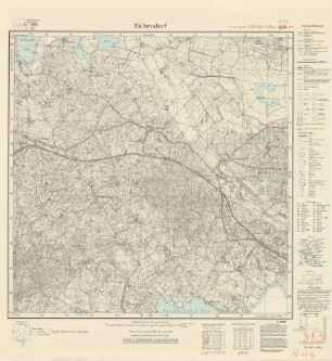 2196 (alte Nr.: 813) Eichendorf, Meßtischblatt (4cm - Karte)