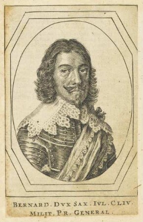 Bildnis des Bernard. Dvx Sax. Ivl. Cliv.