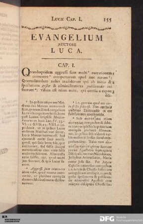 Evangelium Auctore Luca.