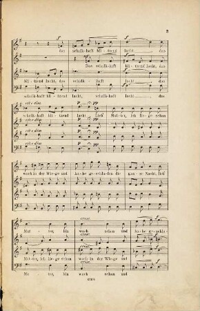Frühlings Erwachen : für gemischten Chor ; op. 21 No. 1