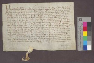 Johann von Schopfheim, Priester, verkauft an Else die Küchenmeisterin eine Gült von 10 Viernzel Getreide samt Hühnern und Eiern in Minseln um 160 Gulden.