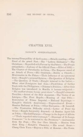 Chapter XVII. Kanghi's administration