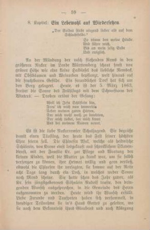 8. Kapitel: Ein Lebewohl auf Wiedersehen