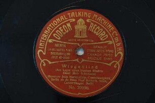 Wiegenlied (Am Lager eines kranken Kindes) : Duett / (Rob. Schumann)