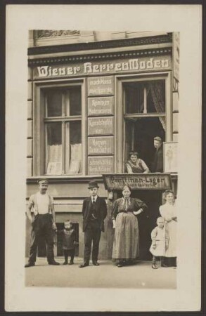 Ansichtskarte Geschäfte in der Pücklerstraße 3