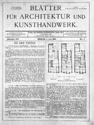 No. 6, 1. Juni 1901