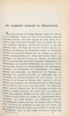 241-258 Die krankhaften Hemmnisse der Willensfreiheit