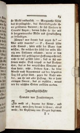 Jugendgeschichte Conrads von Feuchtwangen