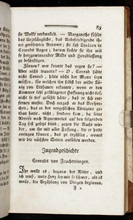 Jugendgeschichte Conrads von Feuchtwangen