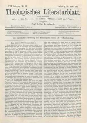 137-139 Zur älteren Kirchengeschichte