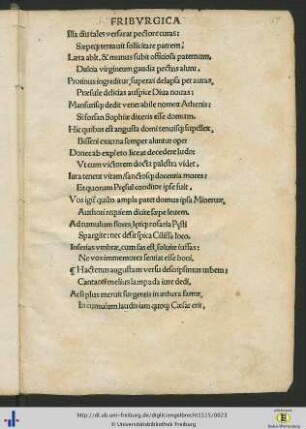 Hactenus augustam versu descripsimus urbem ...