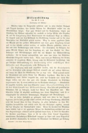 Willensbildung : (Fortsetzung und Schluß)