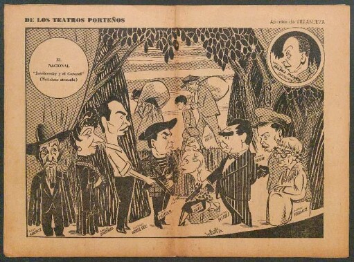 De los teatros Porteños [Dibujos] : Apuntes de Villanueva